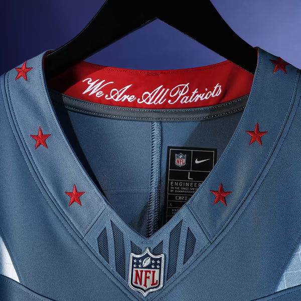 Nike Drake Maye New England Patriots Limited Jersey Blue