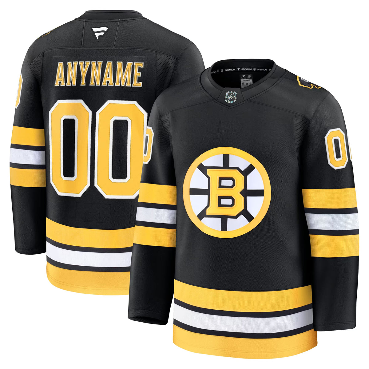 Fanatics Boston Bruins Home Premium Custom Jersey