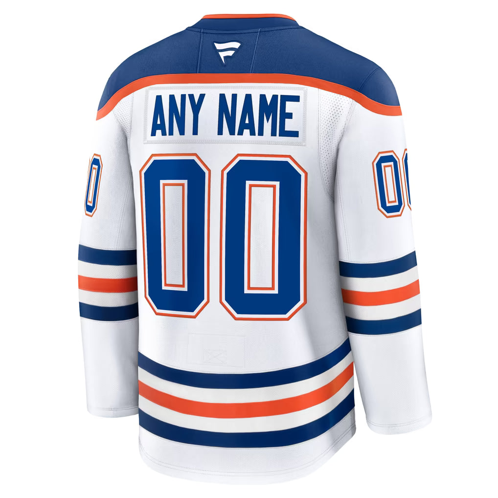 Fanatics Edmonton Oilers Away Premium Custom Jersey
