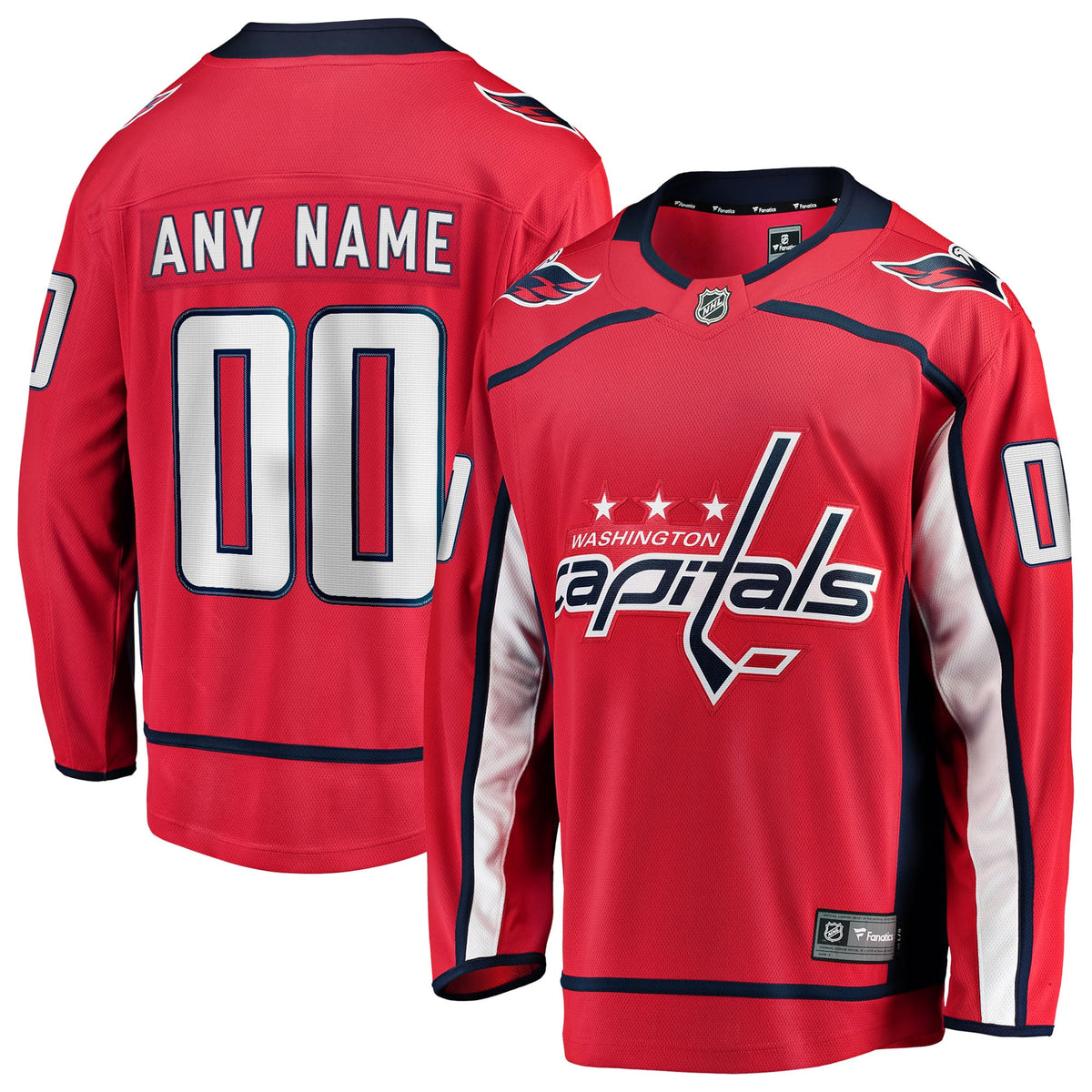 Fanatics Washington Capitals Home Breakaway Custom Jersey