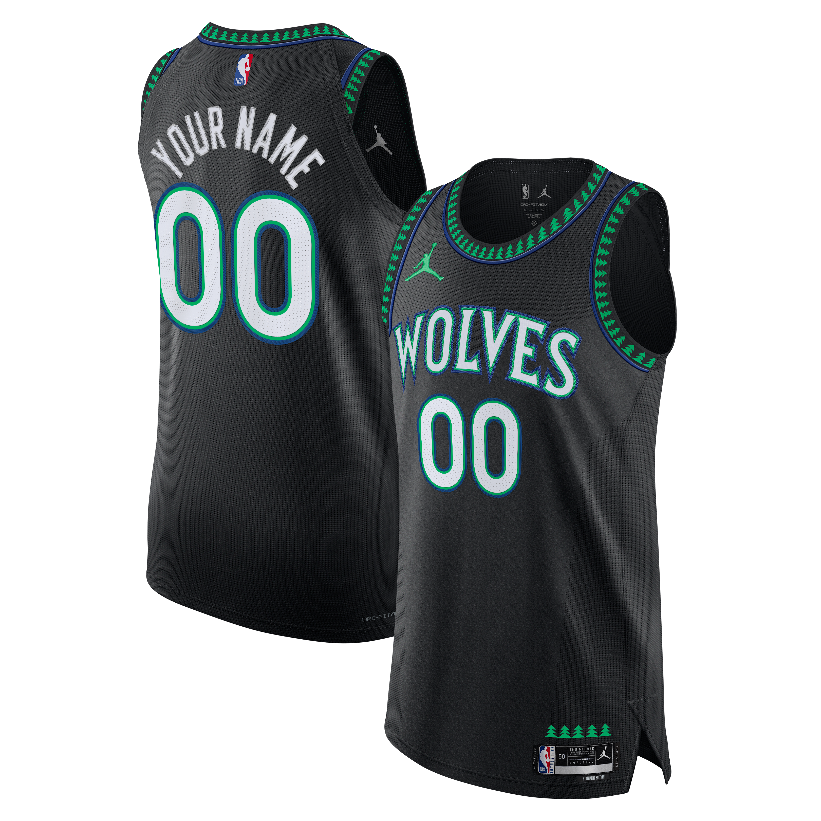 Jordan Brand Minnesota Timberwolves Statement Edition Authentic Custom Jersey