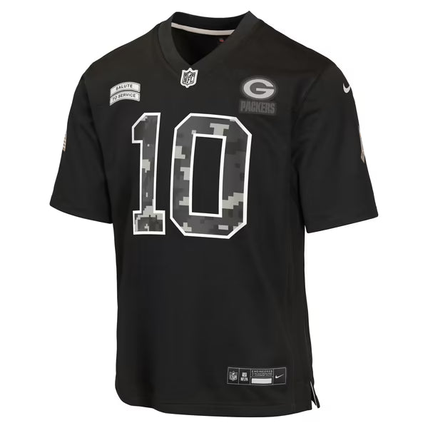 Nike Jordan Love Green Bay Packers Youth Salute to Service Game Jersey