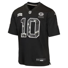 Nike Jordan Love Green Bay Packers Youth Salute to Service Game Jersey