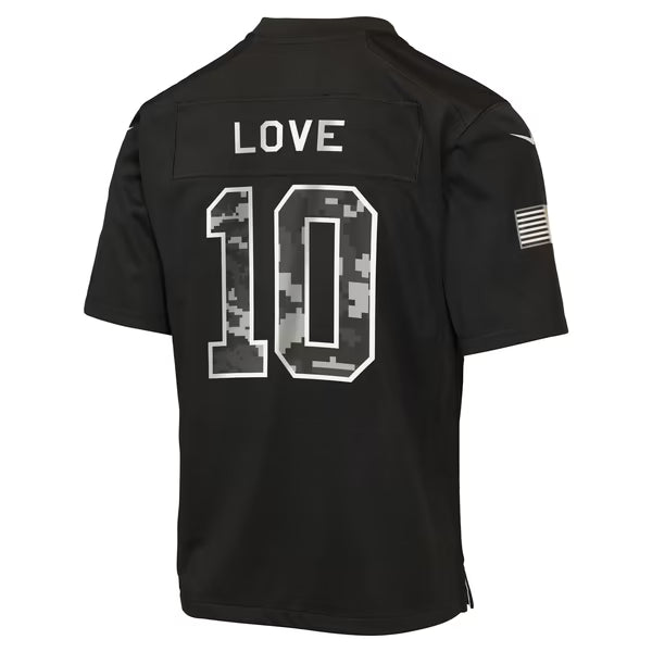 Nike Jordan Love Green Bay Packers Youth Salute to Service Game Jersey
