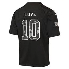 Nike Jordan Love Green Bay Packers Youth Salute to Service Game Jersey
