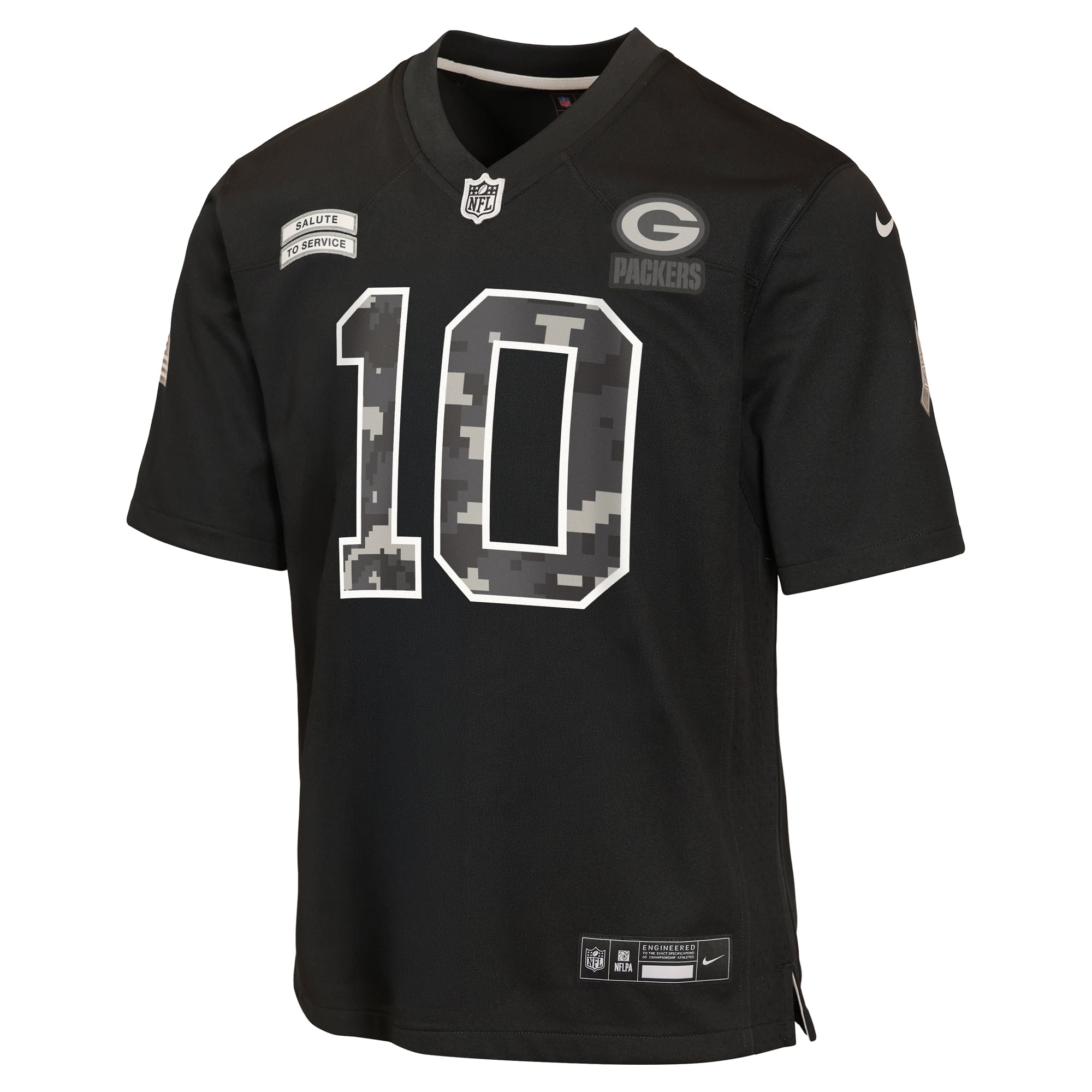 Nike Jordan Love Green Bay Packers Youth Salute to Service Game Jersey