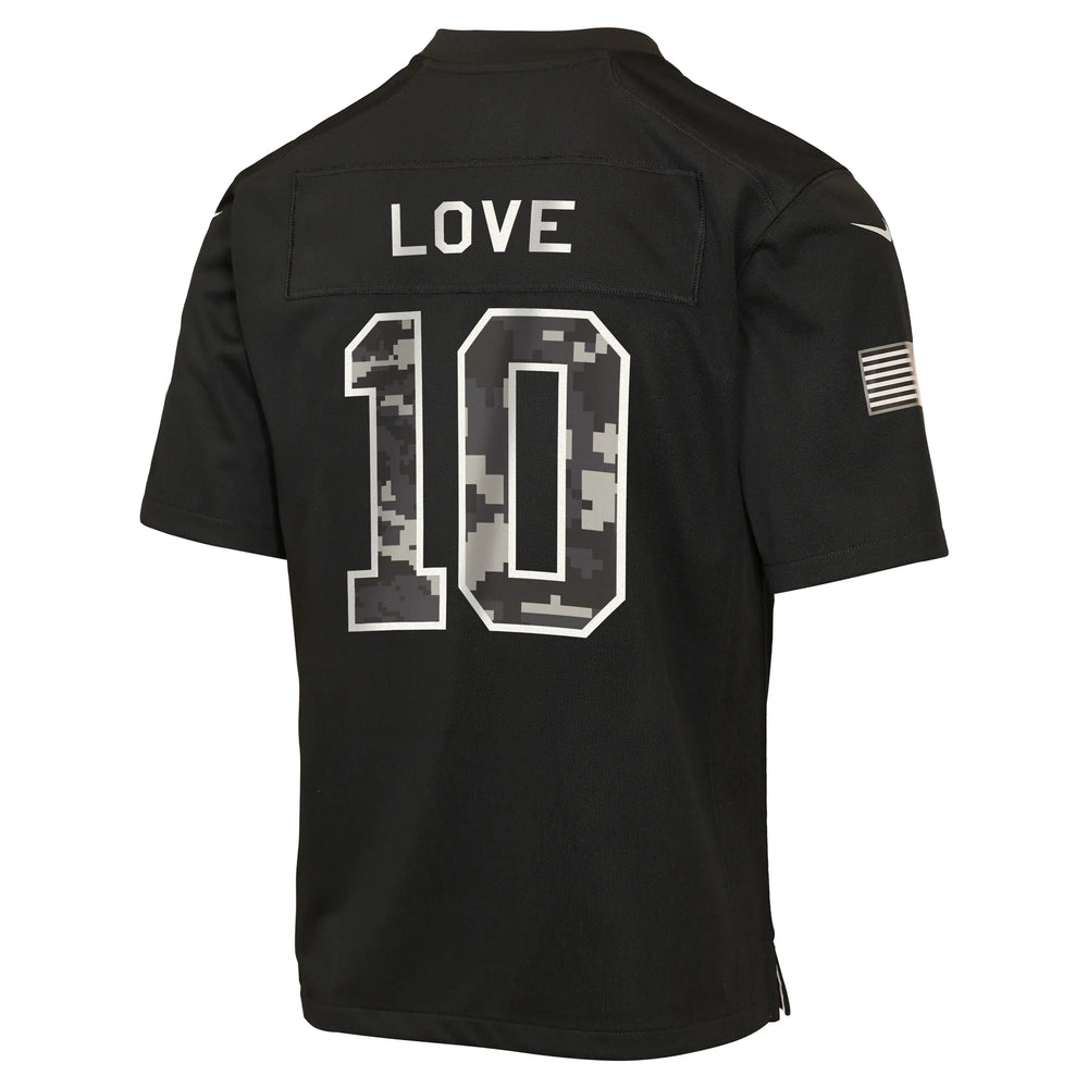 Nike Jordan Love Green Bay Packers Youth Salute to Service Game Jersey