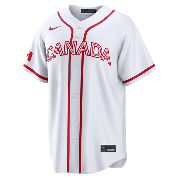 Nike Josh Naylor Canada Baseball 2026 World Baseball Classic Home Stadium Jersey