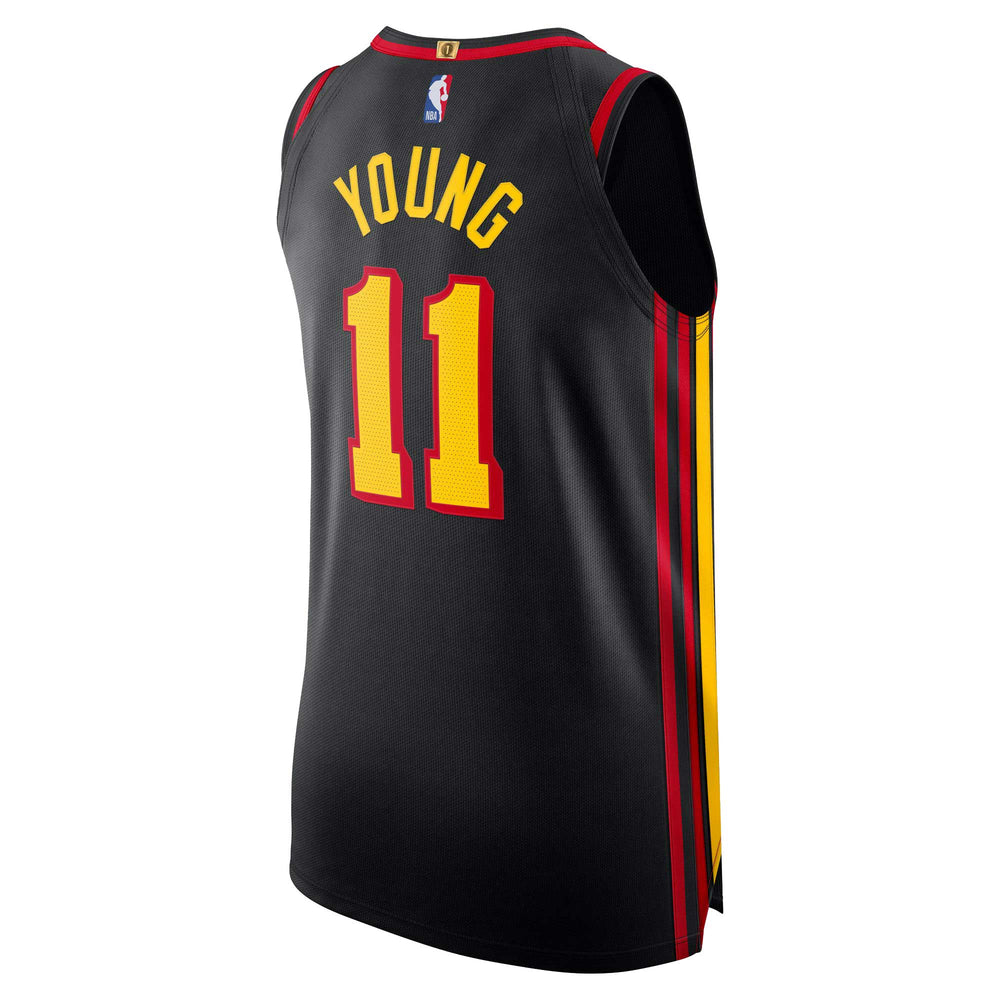 Trae Young Atlanta Hawks Jordan Brand Authentic Player Jersey - Statement Edition - Black Jordan Brand