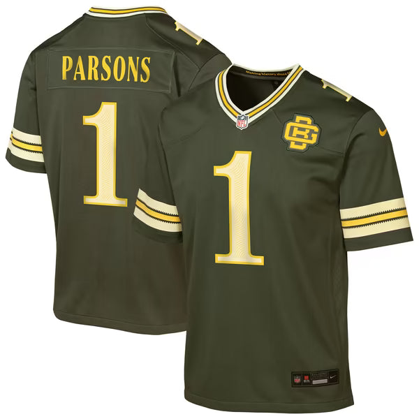 Nike Micah Parsons Green Bay Packers Youth 2026 Rivalries Game Jersey