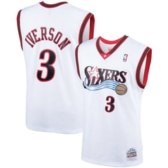 Mitchell & Ness Allen Iverson Philadelphia 76ers White Swingman Jersey