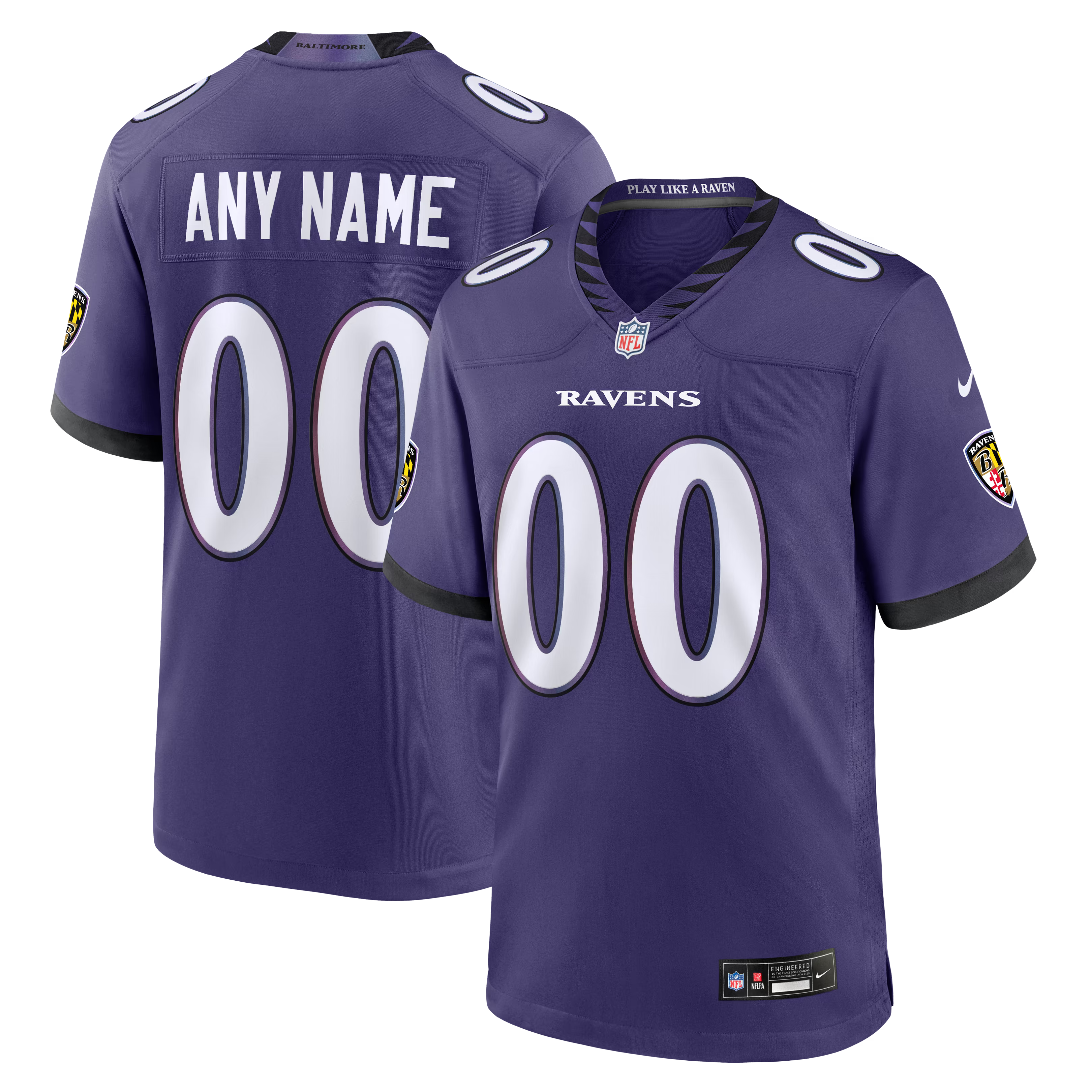 Nike Baltimore Ravens Custom Game Jersey