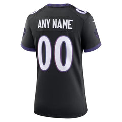 Nike Baltimore Ravens Women's Alternate Custom Game Jersey