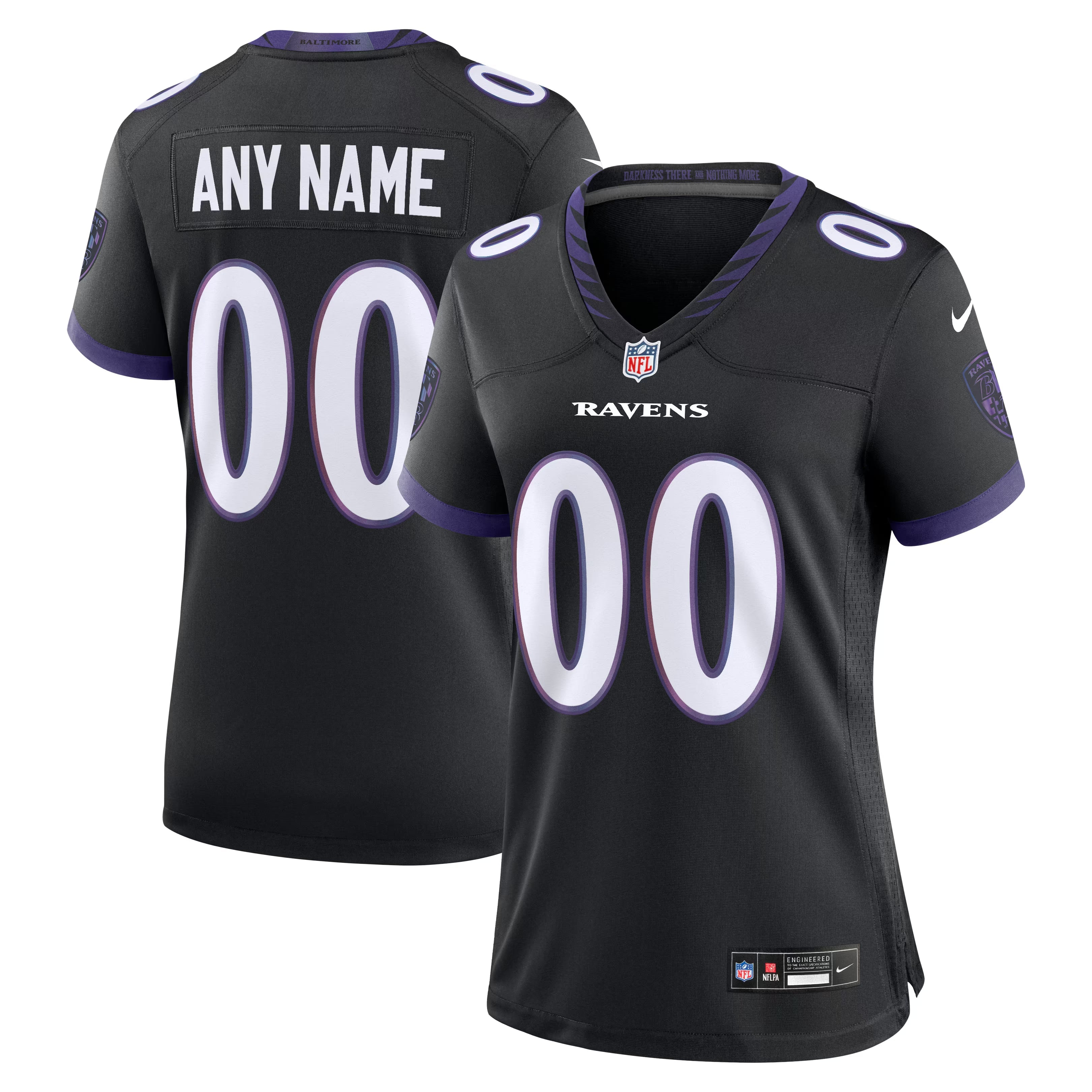 Nike Baltimore Ravens Women's Alternate Custom Game Jersey