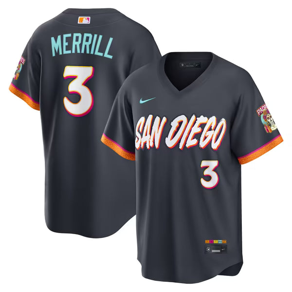 Nike Jackson Merrill San Diego Padres 2026 City Connect Stadium Jersey