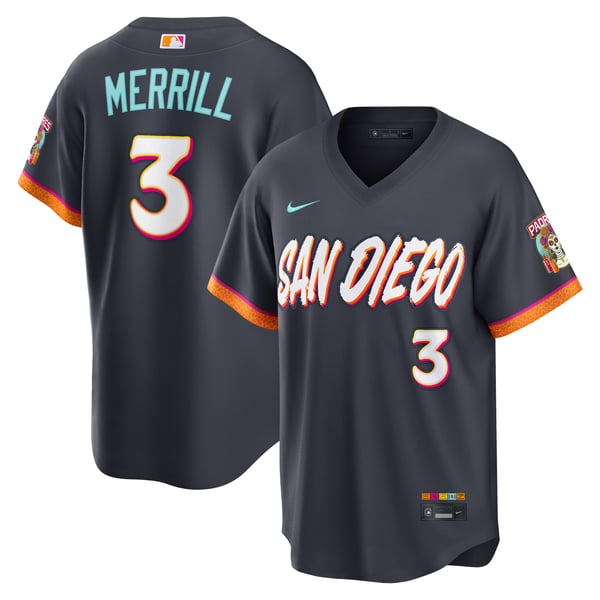 Nike Jackson Merrill San Diego Padres 2026 City Connect Stadium Jersey