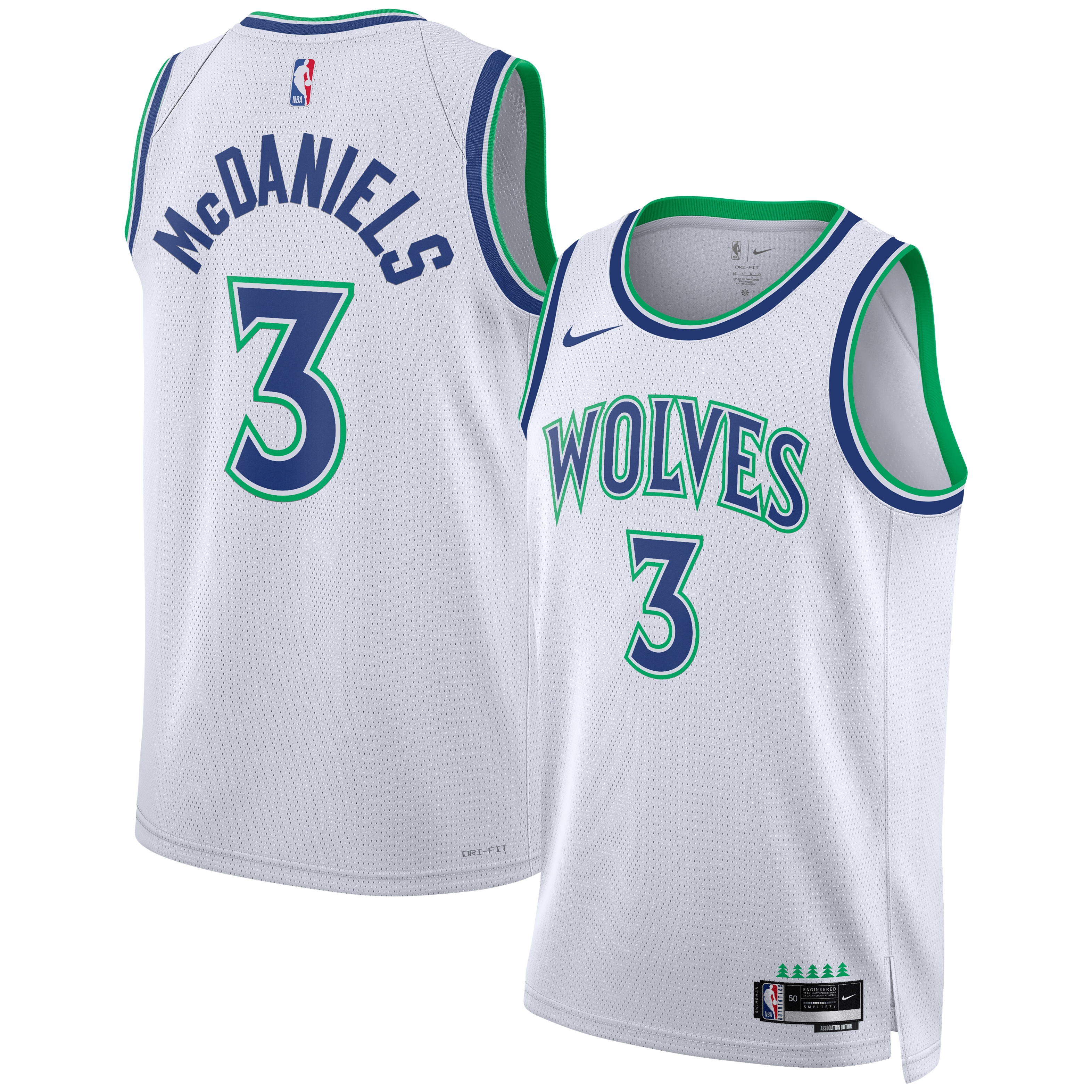 Nike Jaden McDaniels Minnesota Timberwolves Unisex Swingman Jersey
