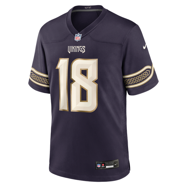 Nike Justin Jefferson Minnesota Vikings 2026 Rivalries Game Jersey Purple