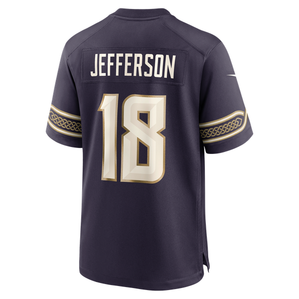 Nike Justin Jefferson Minnesota Vikings 2026 Rivalries Game Jersey Purple