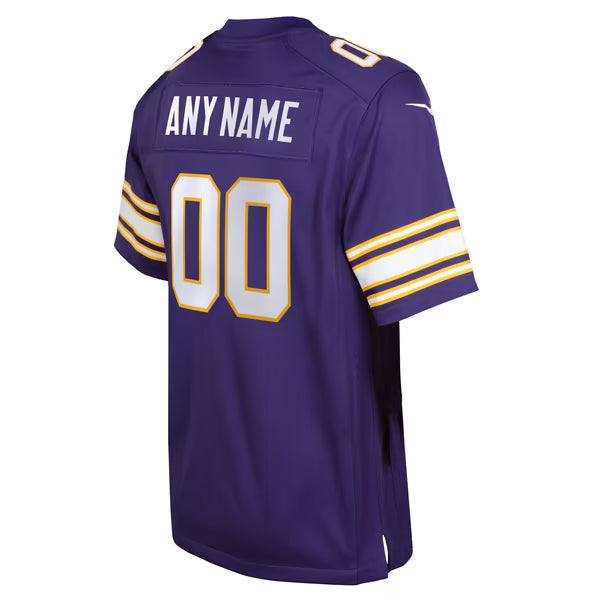 Nike Minnesota Vikings Youth Classic Custom Game Jersey