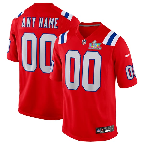 Nike New England Patriots Super Bowl LX Custom Game Jersey