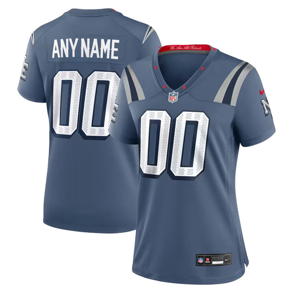 Nike New England Patriots Women's Rivalries Custom Game Jersey Blue