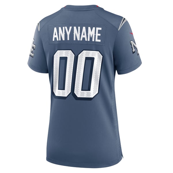 Nike New England Patriots Women's Rivalries Custom Game Jersey Blue