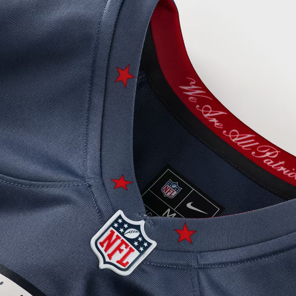 Nike New England Patriots Women's Rivalries Custom Game Jersey Blue