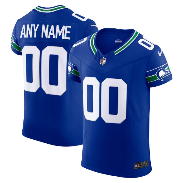 Nike Seattle Seahawks Alternate Vapor F.U.S.E. Elite Custom Men's Jersey
