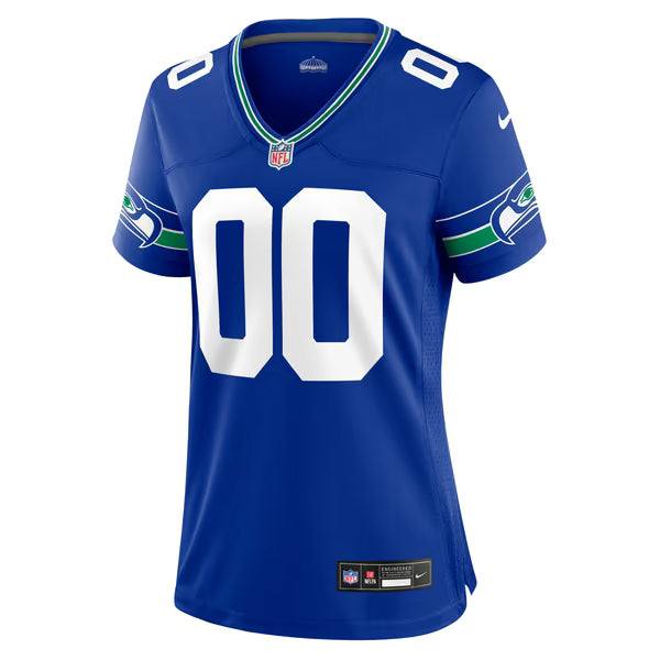 Nike Seattle Seahawks Women's Throwback Custom Jersey