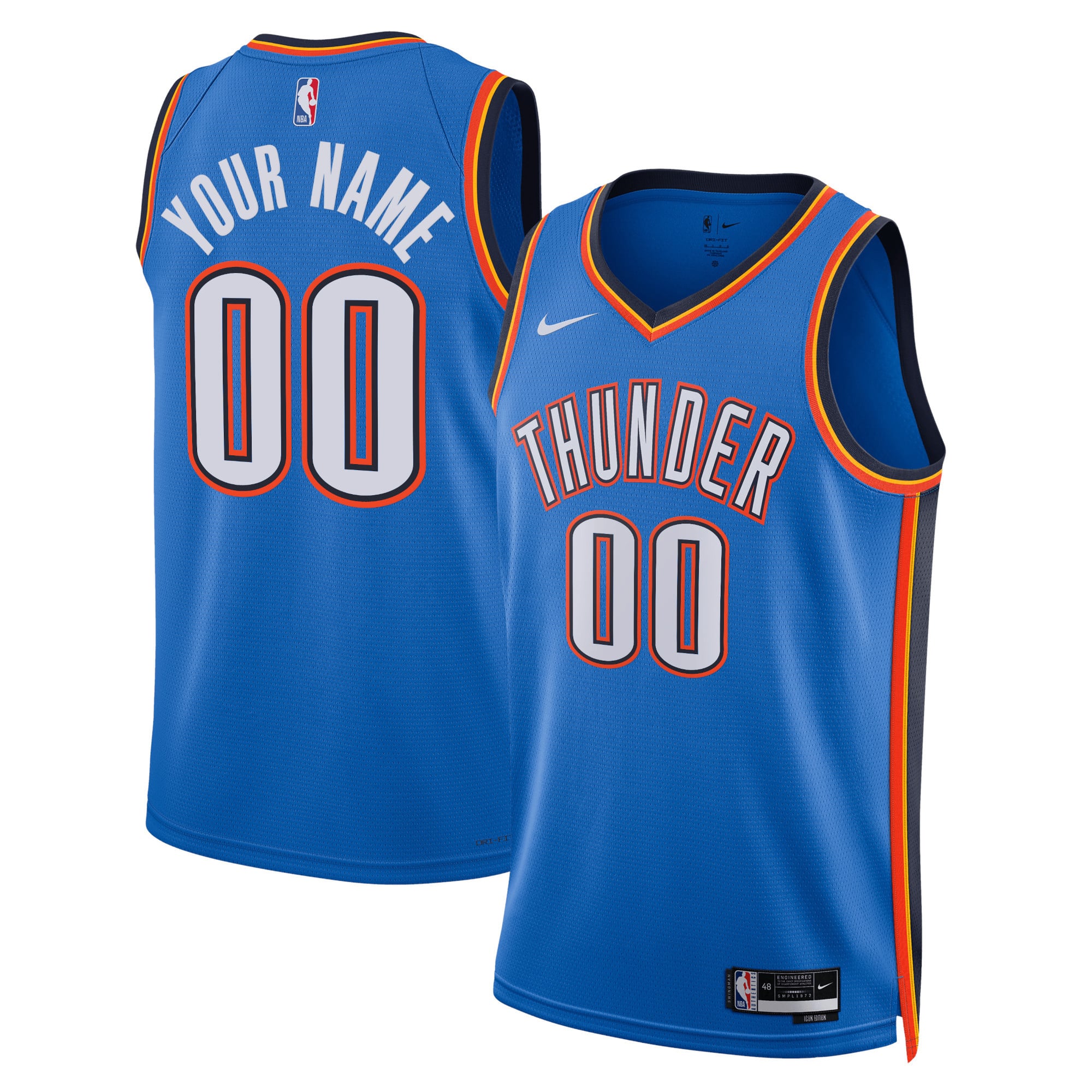 Nike Oklahoma City Thunder Unisex Icon Edition Custom Jersey