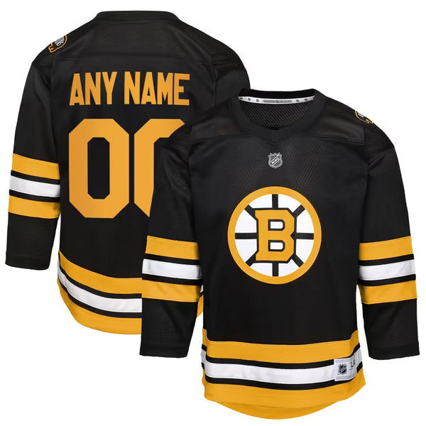 Outerstuff Boston Bruins Youth Home Custom Replica Jersey