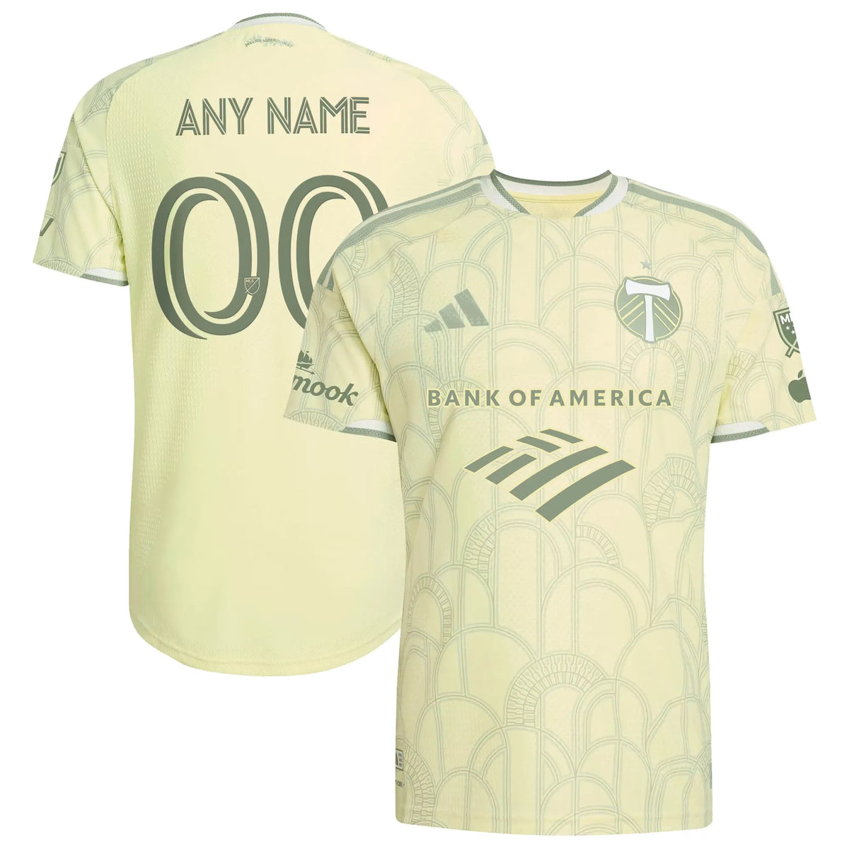 Portland Timbers Yellow Civic Stadium Kit Custom Jersey