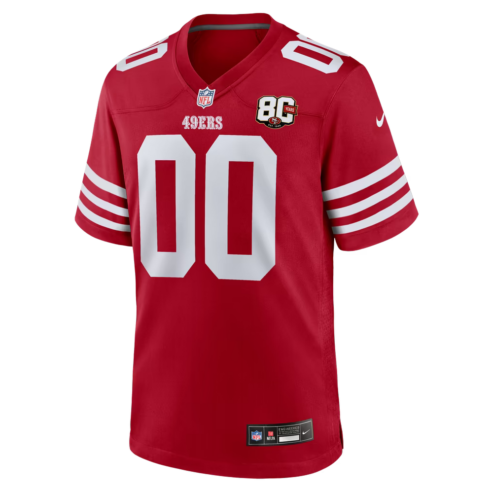 Nike San Francisco 49ers 80th Anniversary Custom Game Jersey