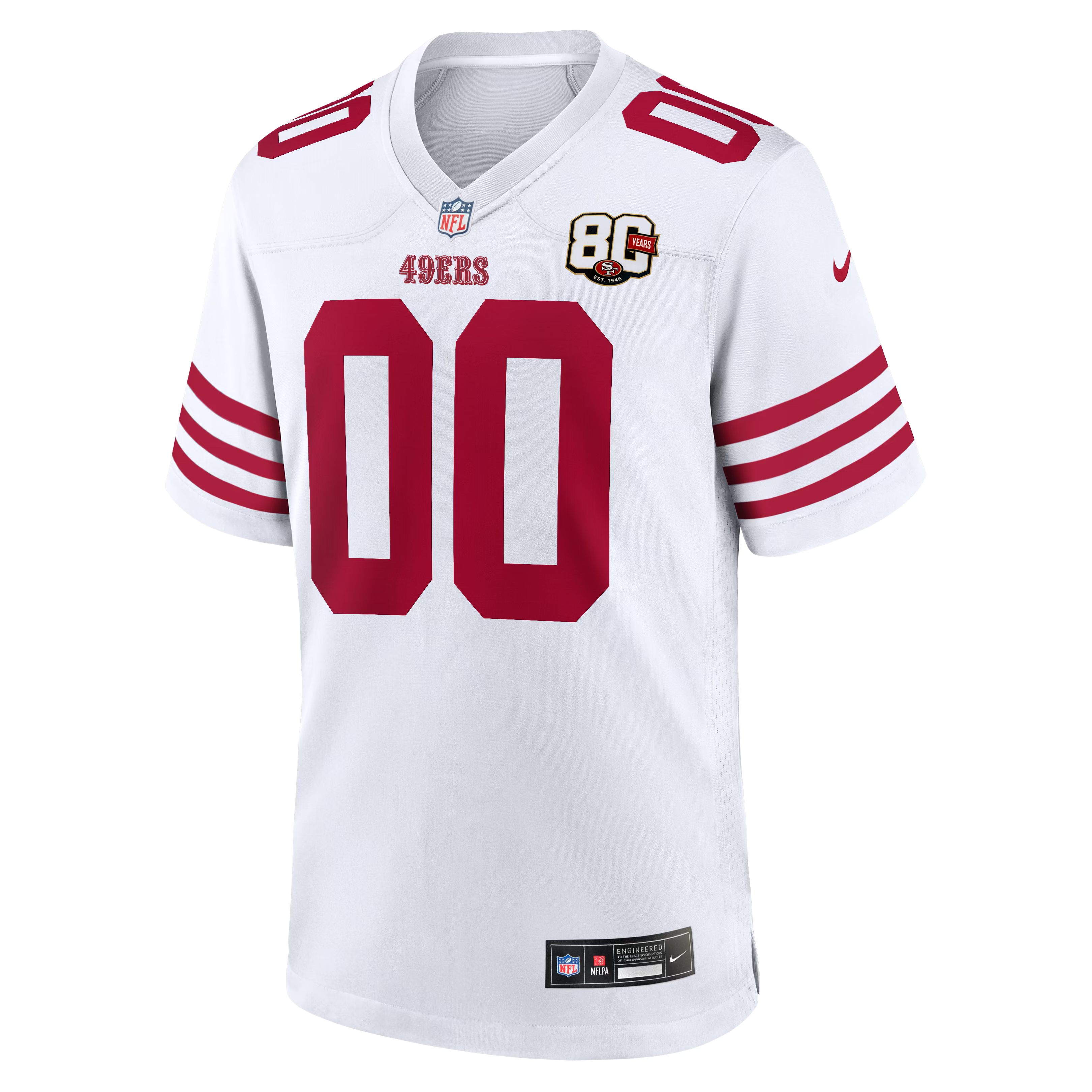Nike San Francisco 49ers 80th Anniversary Custom Game Jersey