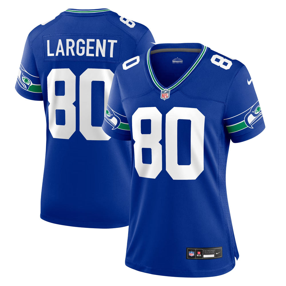 Nike Steve Largent Seattle Seahawks Women's Throwback Game Jersey