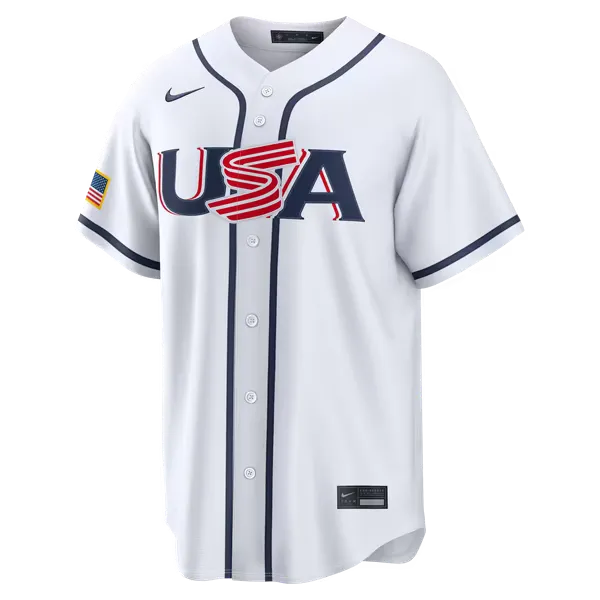 USA Baseball White Home Stadium Jersey (Clayton Kershaw)