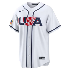USA Baseball White Stadium Jersey (Nolan McLean)