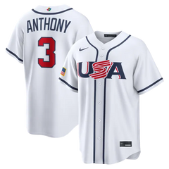 USA White Baseball Jersey (Roman Anthony)
