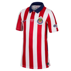 White/Red Youth Home Stadium Jersey