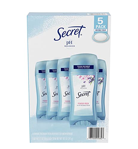 Secret Invisible Solid Deodorant, Powder Fresh (2.6 oz, 5 pk.)