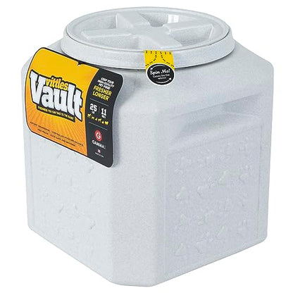 Gamma2 Vittles Vault Dog Food Storage Container, Up To 25 Pounds Dry Pet Food Storage,Grey