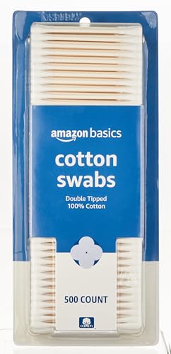 Amazon Basics Cotton Swabs.
