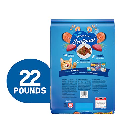 Friskies Dry Cat Food, Seafood Sensations - 22 lb. Bag