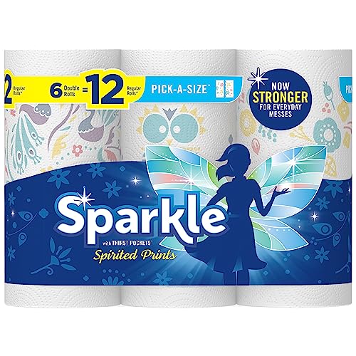 SPARKLE® PICK-A-SIZE® PAPER TOWELS, 6 DOUBLE ROLLS