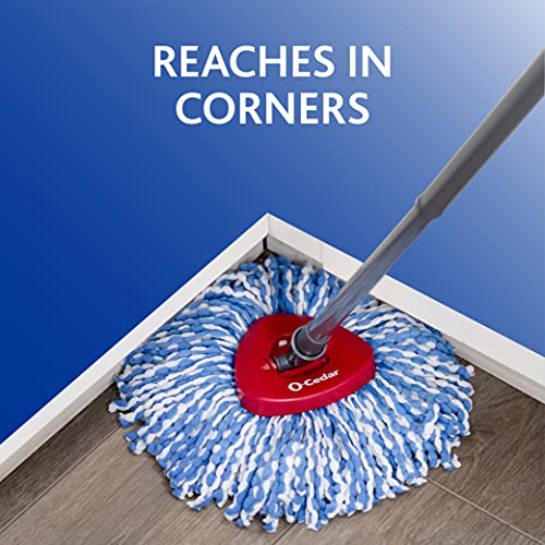 O-Cedar EasyWring RinseClean Microfiber Spin Mop & Bucket Floor Cleaning System with 2 Extra Refills